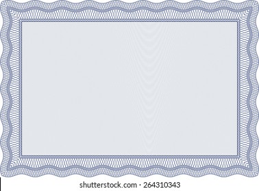 Blue Isolated Vector Illustration Detailed Certificate Stock Vector ...