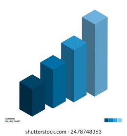 Blue Isometric Column Chart vector design, Business, Marketing, Static Infographic for raport and Presentation
Economic Diagram illustration