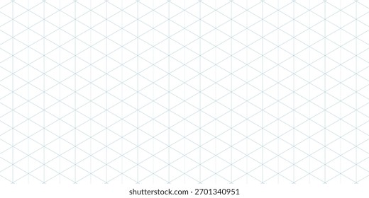 Cuadrícula isométrica azul. Esquema de fondo de Plantilla de gráfico isométrico. 