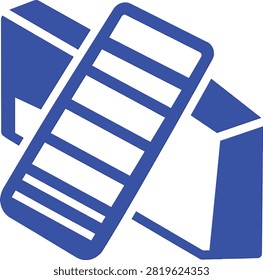 Blue isometric racing pit wall lap board icon for track communication and motorsport timing.