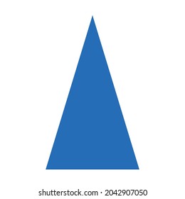 blue isosceles triangle in mathematics