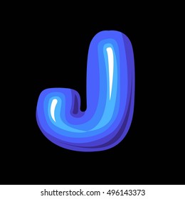blue j on black