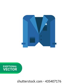 Blue jacket icon