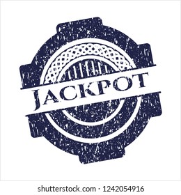 Blue Jackpot distressed rubber grunge texture stamp