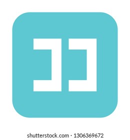 Blue Japanese “Here” Button