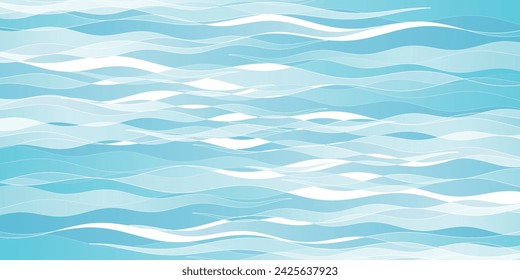 Blue Japanese Pattern Wave Background