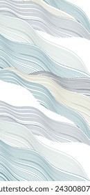 Blue Japanese Pattern Wave Background