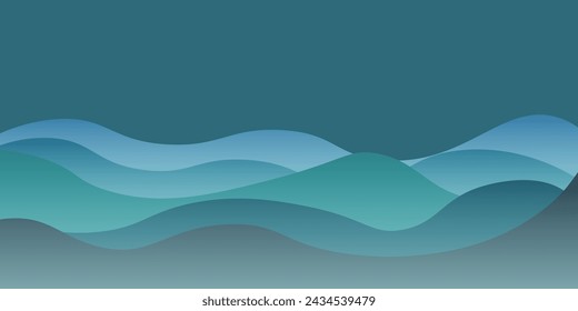 Fondo de onda de patrón japonés azul