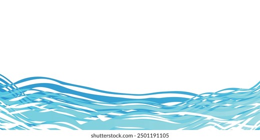 Blue Japanese Pattern Wave Background