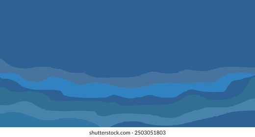 Fondo de onda de patrón japonés azul