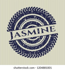 Blue Jasmine rubber stamp