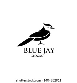 blue jay bird logo icon designs vector illustration