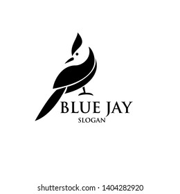 Blue Jay Bird Logo Icon Designs Vector Illustration