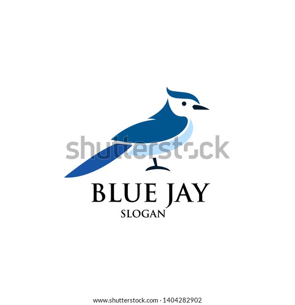 Blue Jay Bird Logo Icon Designs Stock Vector (Royalty Free) 1404282902