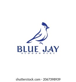 Diseño vectorial del logotipo del pájaro azul. Diseño creativo moderno