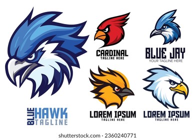 Cardinal Head  Bird logos, Cardinal, Sports team logos