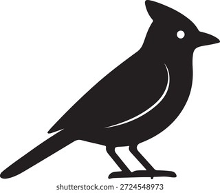 Ícone Jay azul - Ilustração de vetor