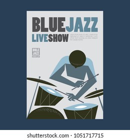 blue jazz poster