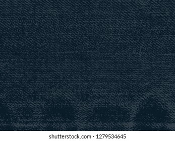 Blue jean denim texture background.Vector illustration.
