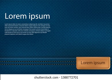 Blue Jean Texture Background Design