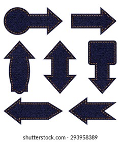 Blue jeans arrows of different shapes for any design workflow