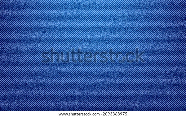 Blue jeans denim texture background, vector\
pattern of apparel fabric in closeup. Blue jeans cloth or denim\
canvas material, realistic cotton textile in macro, denim jeans of\
pants or pocket