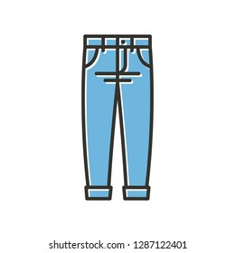 Blue Jeans icon vector Illustration