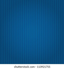 Blue jeans texture backdrop for web site. Realistic striped linen fabric background. Abstract wallpaper with fabric structure. Vector illustration clip-art element for design saved in 10 eps