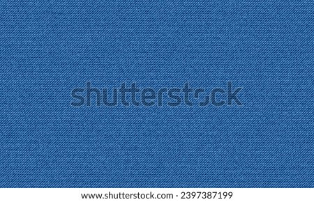 Blue jeans texture. Denim background. Vector fabric pattern.
