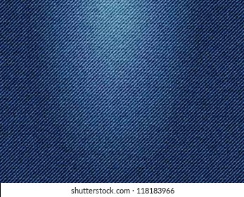 Blue jeans texture, vector