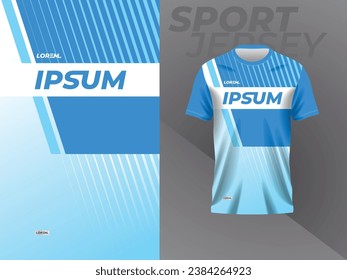 blue jersey for sport shirt mockup template design