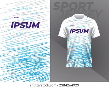 blue jersey for sport shirt mockup template design