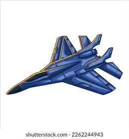 blue jet airplane clipart suitable for stickers