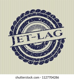 Blue Jet-lag distress rubber grunge texture stamp