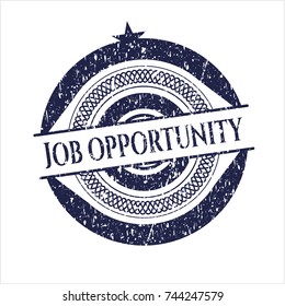 Blue Job Opportunity distress rubber grunge texture stamp