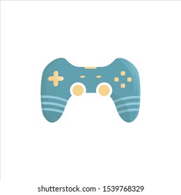 
Blue joystick design with real shadows suitable for icons and logos