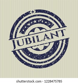 Blue Jubilant distress rubber seal