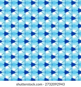 Padrão abstrato do caleidoscópio azul com simetria espelhada e tons suaves. Ideal para fundos criativos. abstrato, fundo, azul, padrão, caleidoscópio