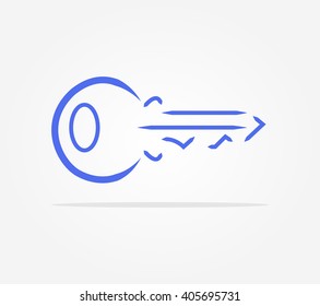 blue key icon