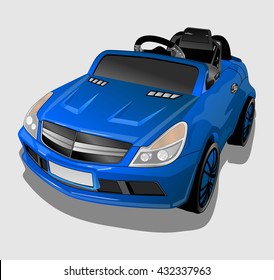 Blue Kids Car