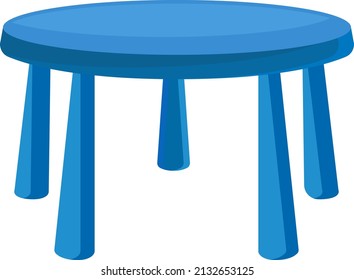 Tabla de niños azules, ilustración, vector sobre un fondo blanco.