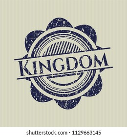 Blue Kingdom distressed rubber grunge stamp