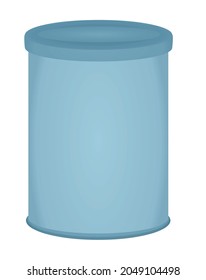 Blue kitchen container. vector illustration