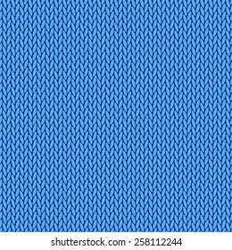 Blue knitted background 