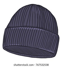 Blue Knitted Hat