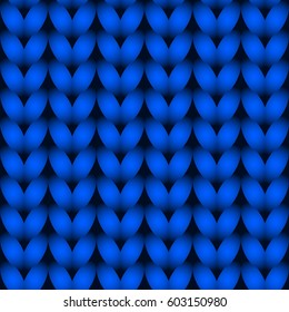 blue knitted seamless background. blue repeating knite pattern. 