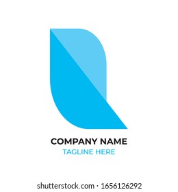 Blue L Logo Element, Design, innovatives und kreatives Inspirationsunternehmen