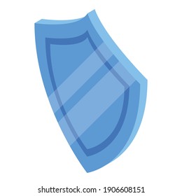 Blaues Laborschild-Symbol. Isometrisch aus blauem Lab-Schild, Vektorsymbol für Webdesign einzeln auf weißem Hintergrund