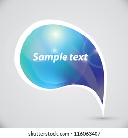Blue label for posts