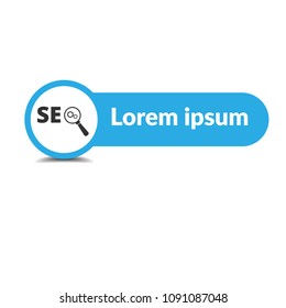 blue label and seo icon